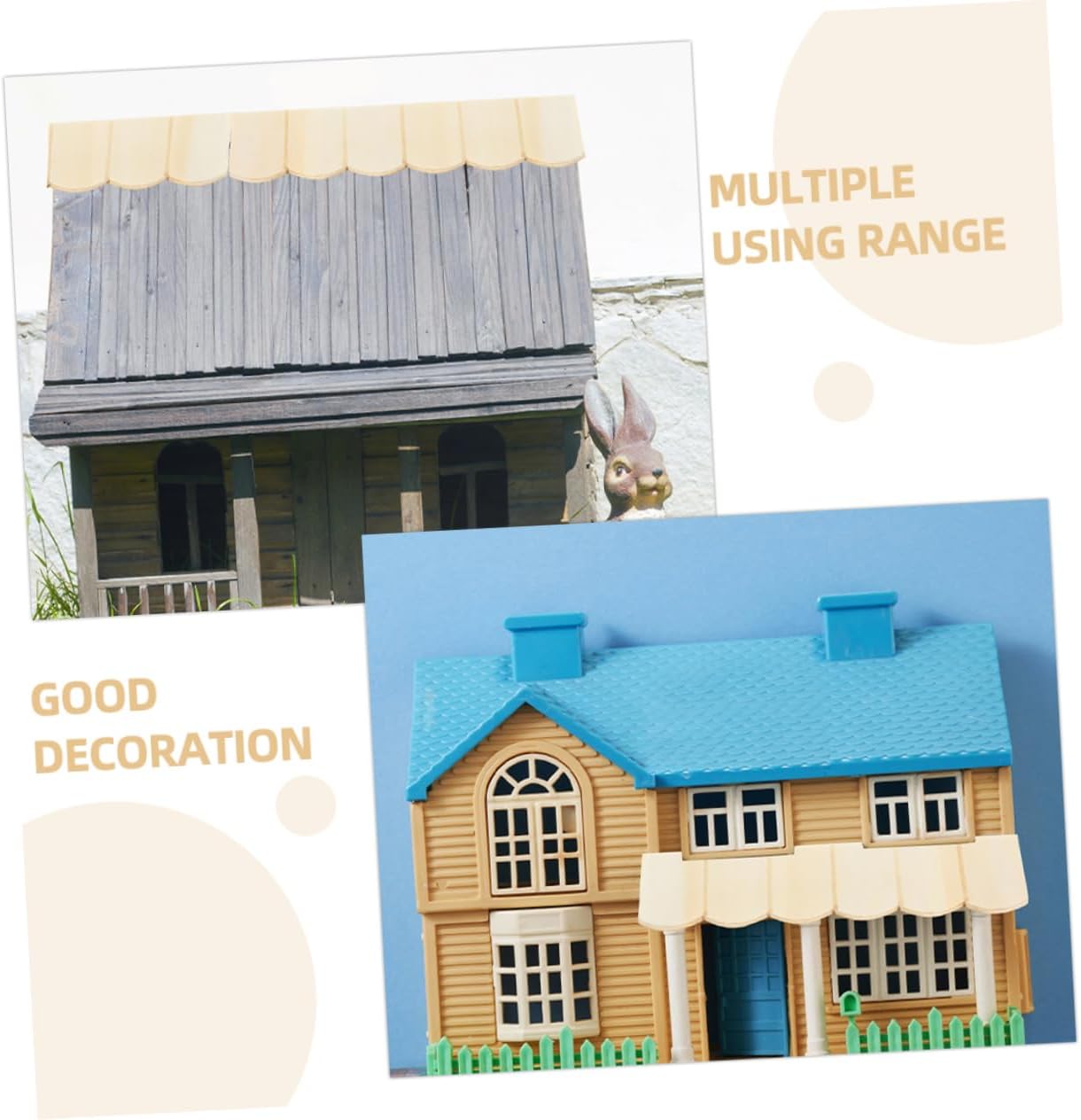 24pcs Dollhouse Miniature Roof Tile K312