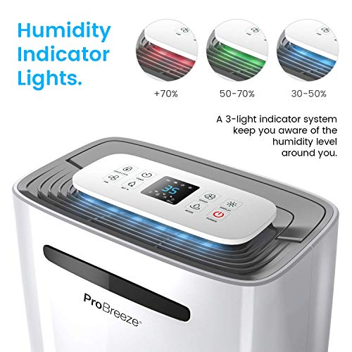 Compact Electric Mini Dehumidifier, 2200 Cubic Feet D712900