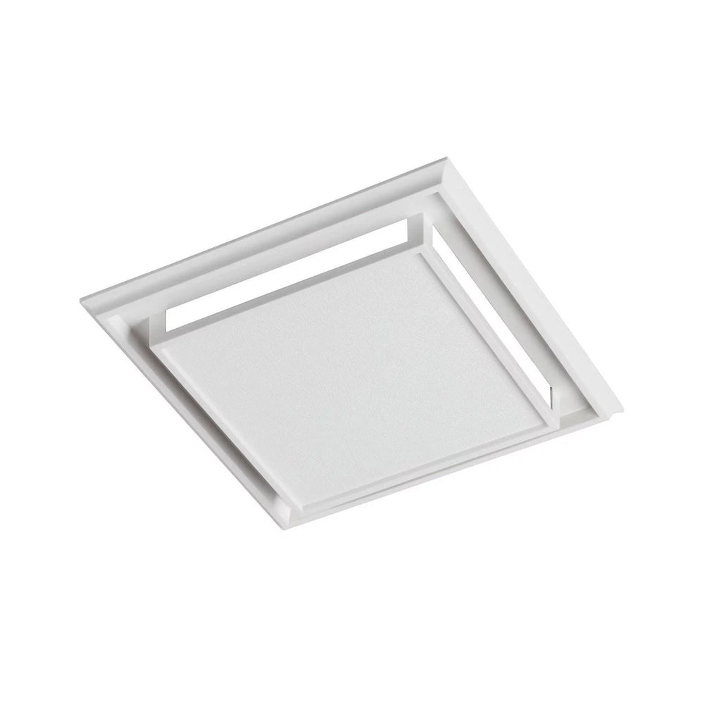 White Plastic-Grille Bathroom Ventilation Fan with Charcoal Filter B950502