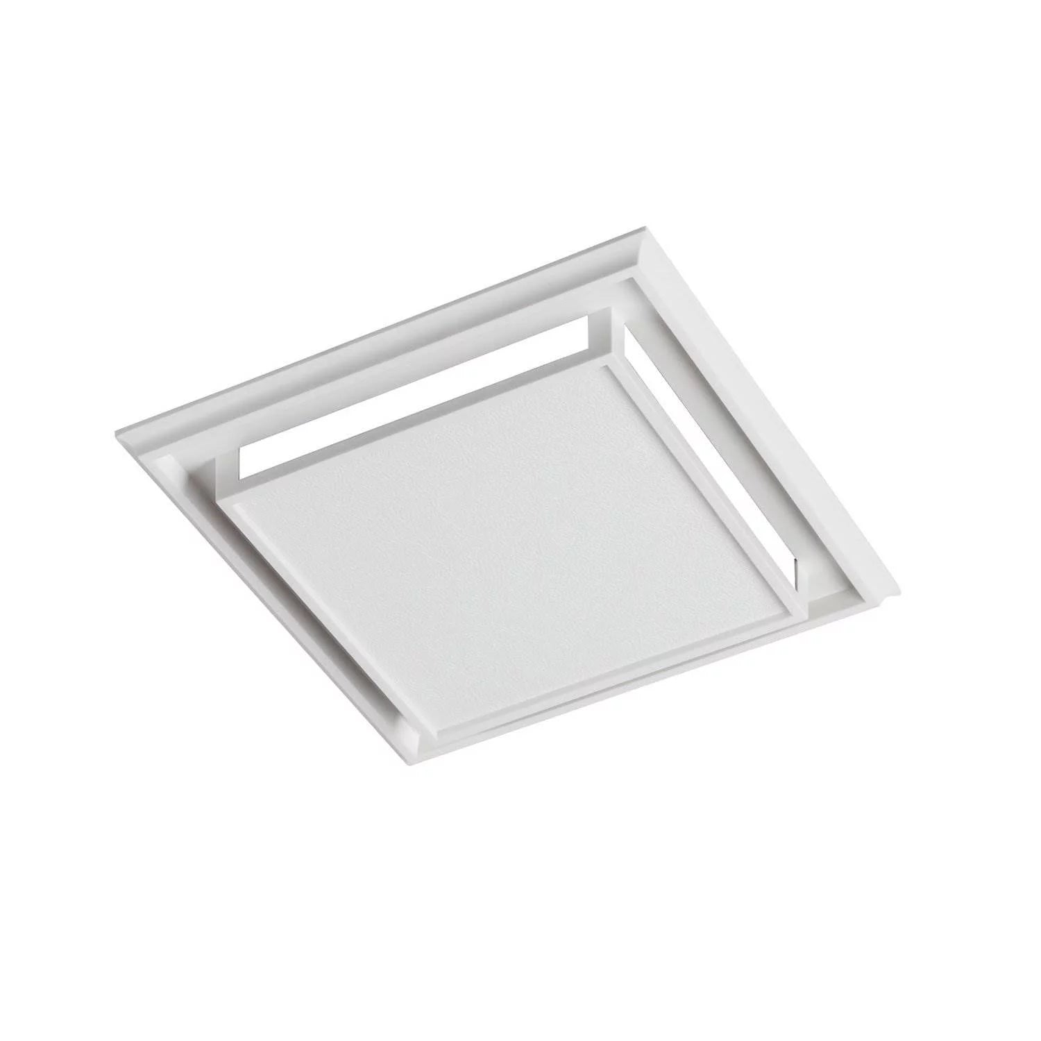 White Plastic-Grille Bathroom Ventilation Fan with Charcoal Filter B950502