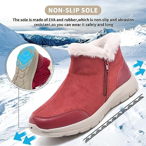 Women's Winter Ankle Fur Lined Boots L990500