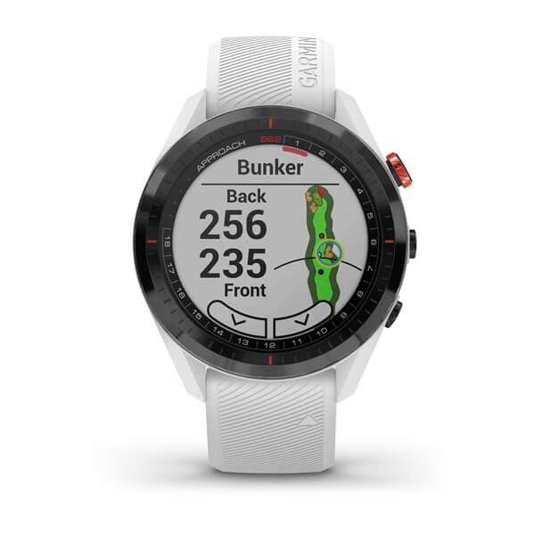 Black Bezel White Band GPS Golf Watch S13171