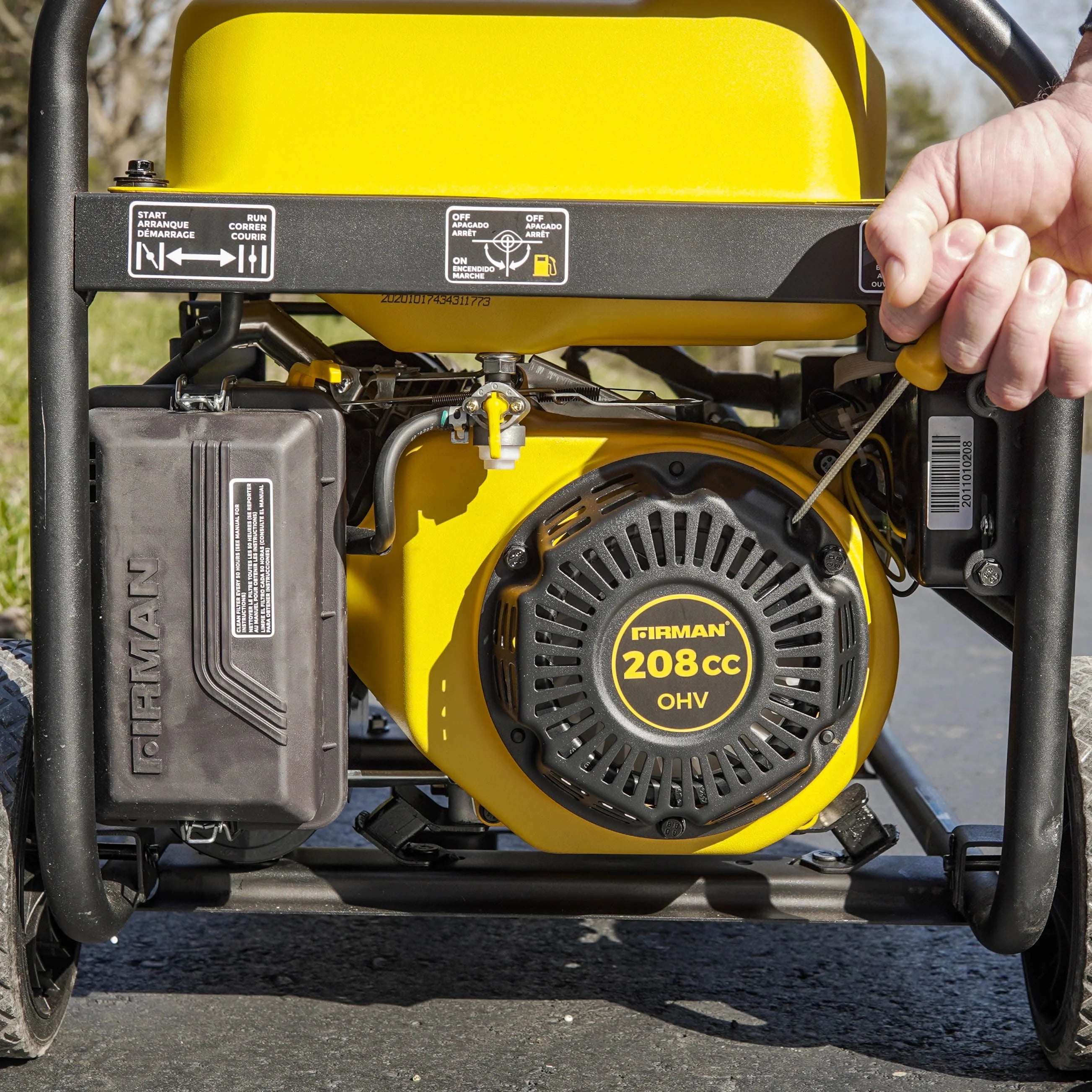4550/3650 Watt Gas Portable Generator O976