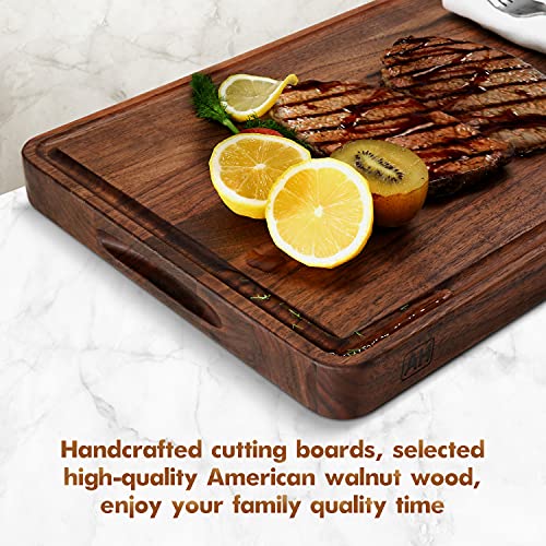 Extra Large Walnut Wood End Grain Cutting Board 24x18x2 In F5495
