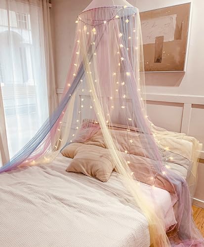 White Dome Mosquito Net Bed Canopy for King Full Queen Size C75119