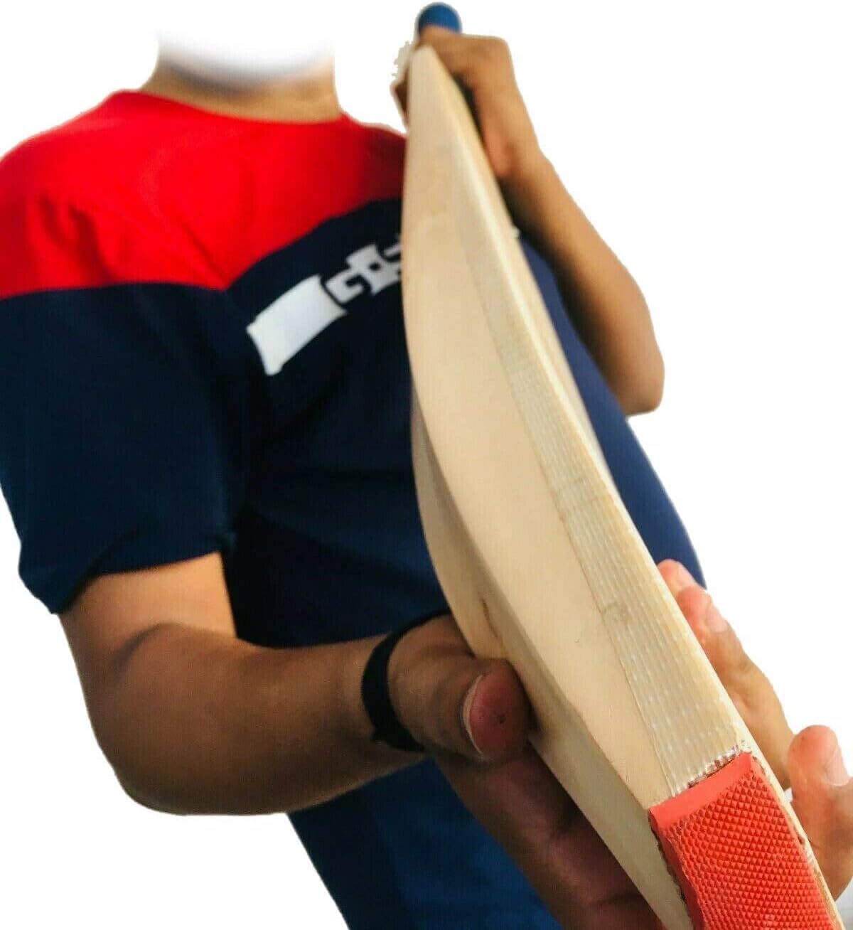 Plain Kashmiri Willow Cricket Bat Regular Size Short Handle W460991