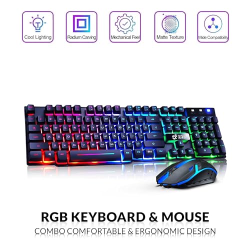 RGB Gaming Desktop PC Bundle - Intel Core i5 6th Gen, 16GB DDR4 Ram, 1TB SSD, NVIDIA GeForce GTX 1050 Ti 4GB, 24-inch Monitor, Windows 11 Pro (Renewed) I93730