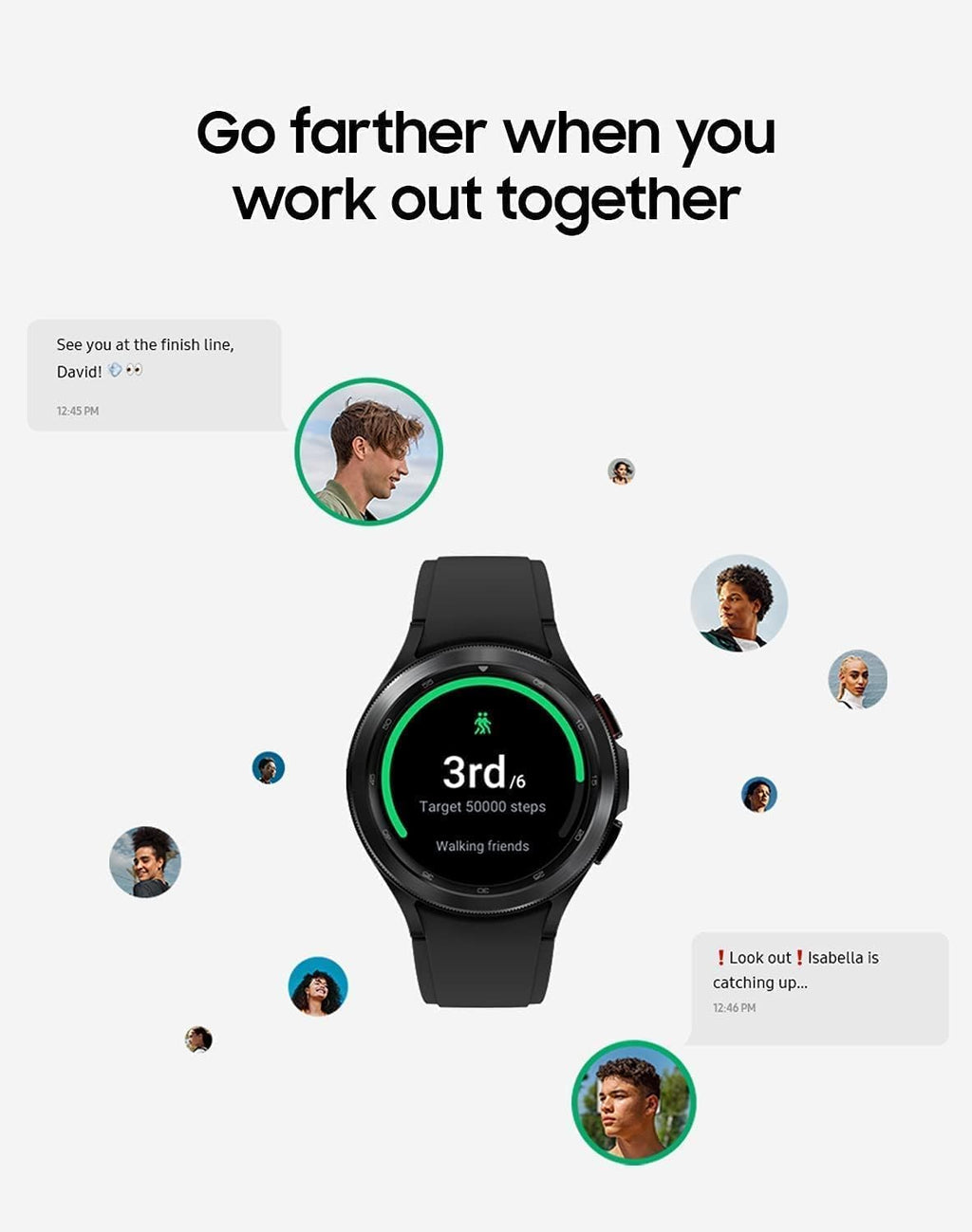 Black 46 mm Smartwatch N4794