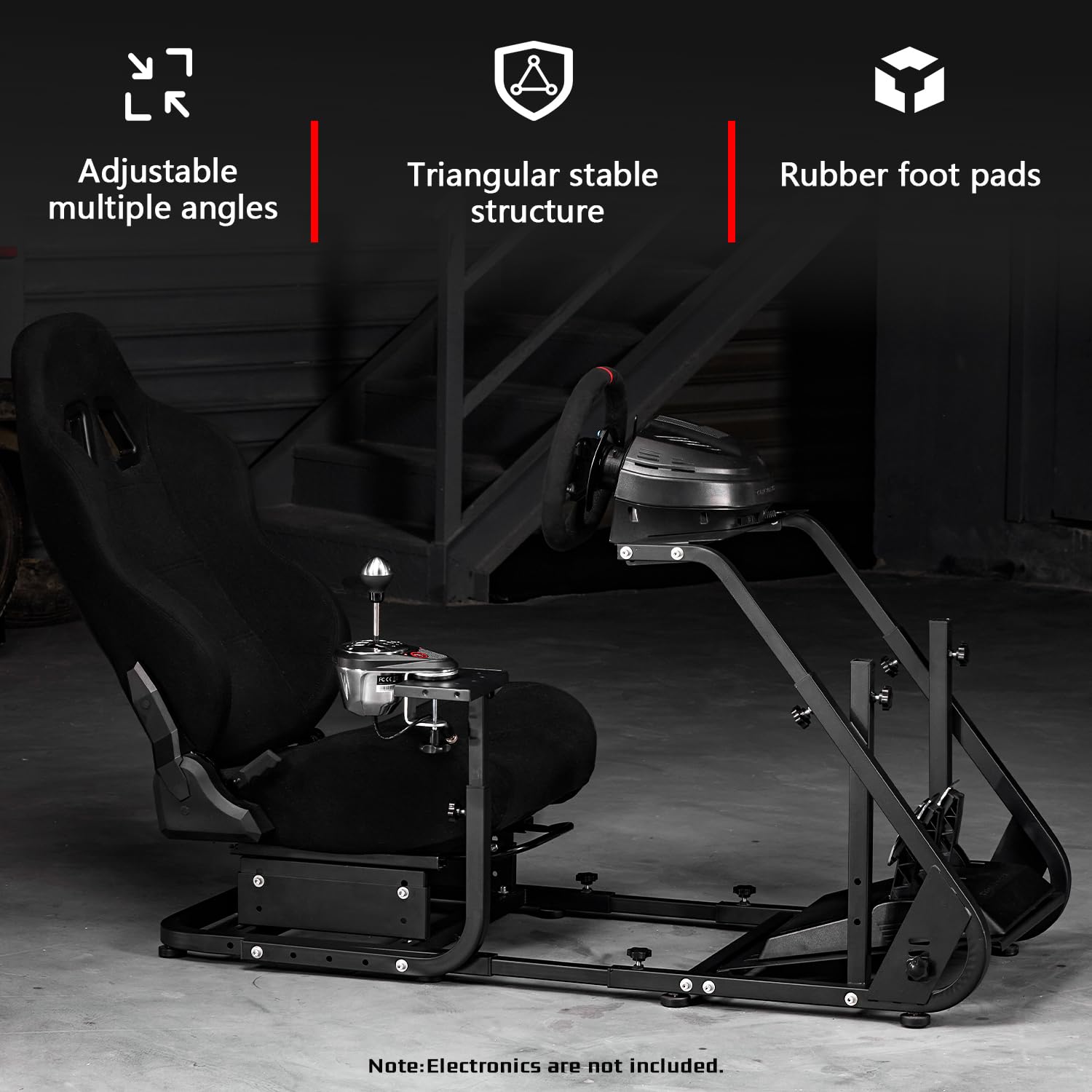 Racing Simulator Cockpit with Ergonomic Gaming Seat I559092