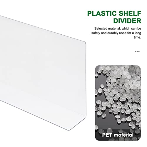 8 Pcs Clear Acrylic Closet Shelf Dividers B732903