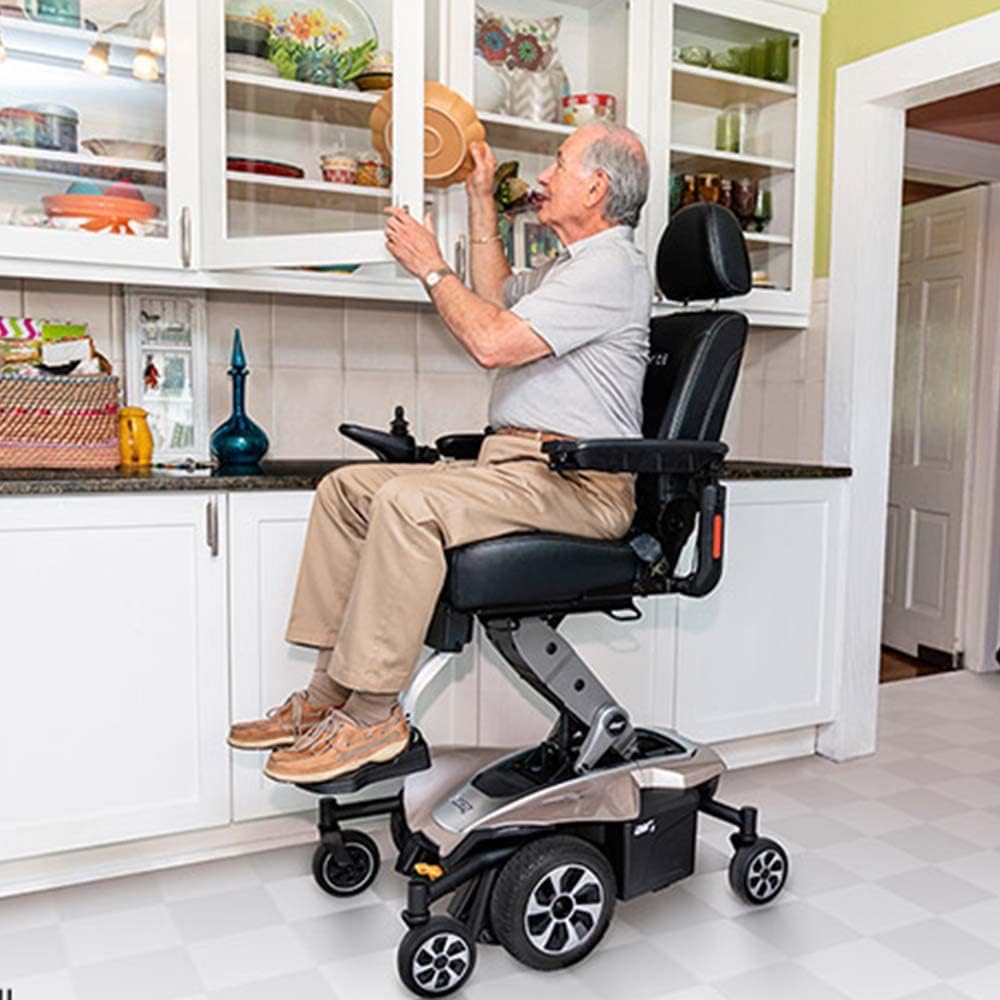 Power Chair with U-1 Batteries, Mid Wheel Drive, 300 lbs. WC, Up to 4 MPH, 16.8 Miles Range Per Charge R79604
