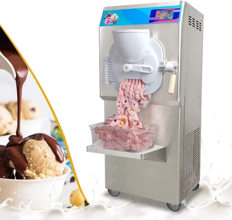ETL Commercial Hard Ice Cream Machine, Italian Water Ice Machine, Batch Freezer, 14L Cylinder Z2759