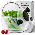 Salad Spinner with Storage Lid, Drain, Bowl, and Colander - 3.7 Qt O511