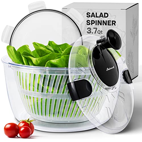 Salad Spinner with Storage Lid, Drain, Bowl, and Colander - 3.7 Qt O511