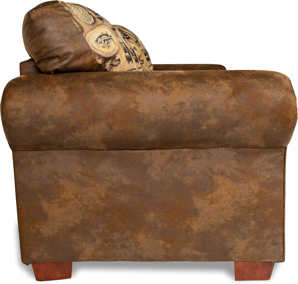 Brown Loveseat R256040
