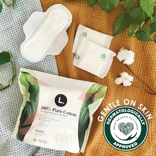 Pure Cotton Ultra Thin Pads with Wings, Unscented, 56 Count X41069