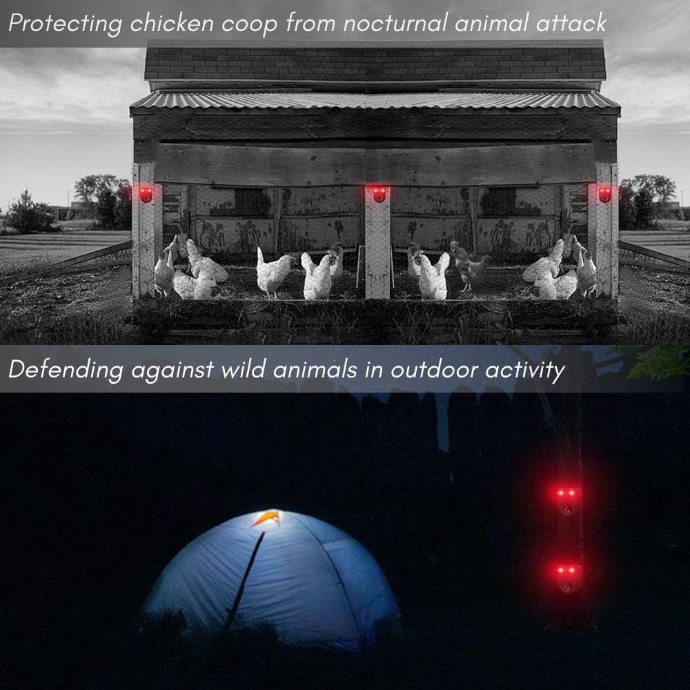 Pack of 8 Solar Powered Deer Chaser Light Animal Deterrent L6338