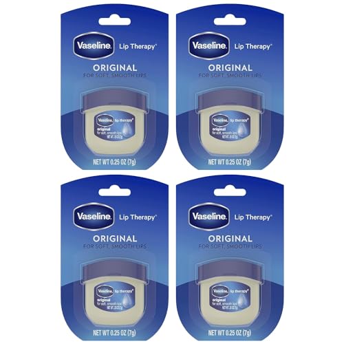 Mini Lip Balm, Petroleum Jelly, 0.25 Oz (Pack of 4) T69079