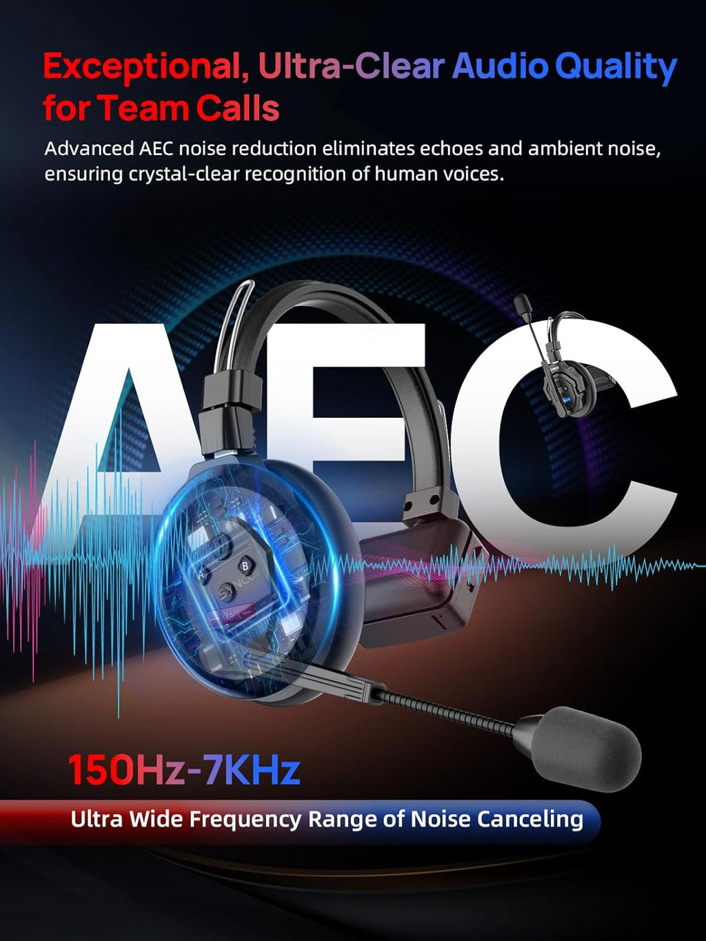 2.4GHz Full Duplex Wireless Headset V283