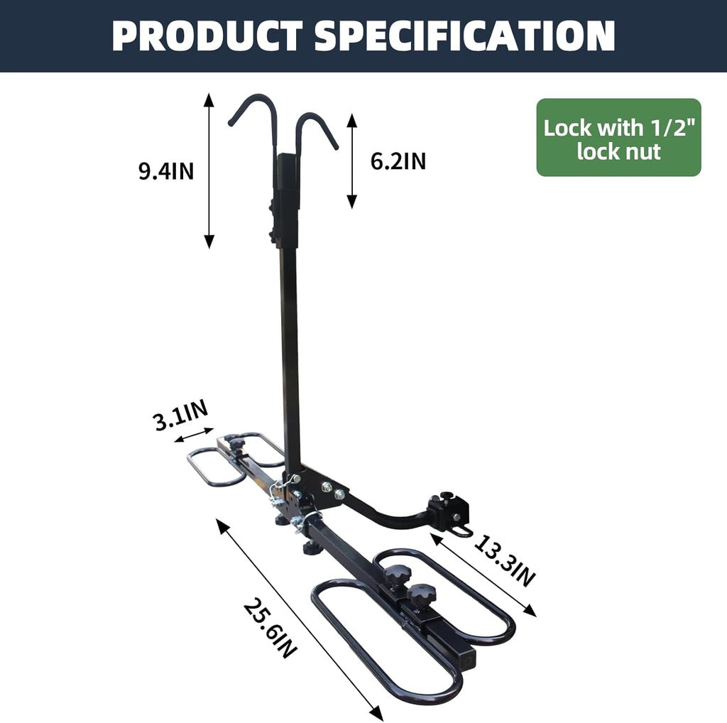 2-Bike Rack Platform Style for 2-inch Receiver Y977