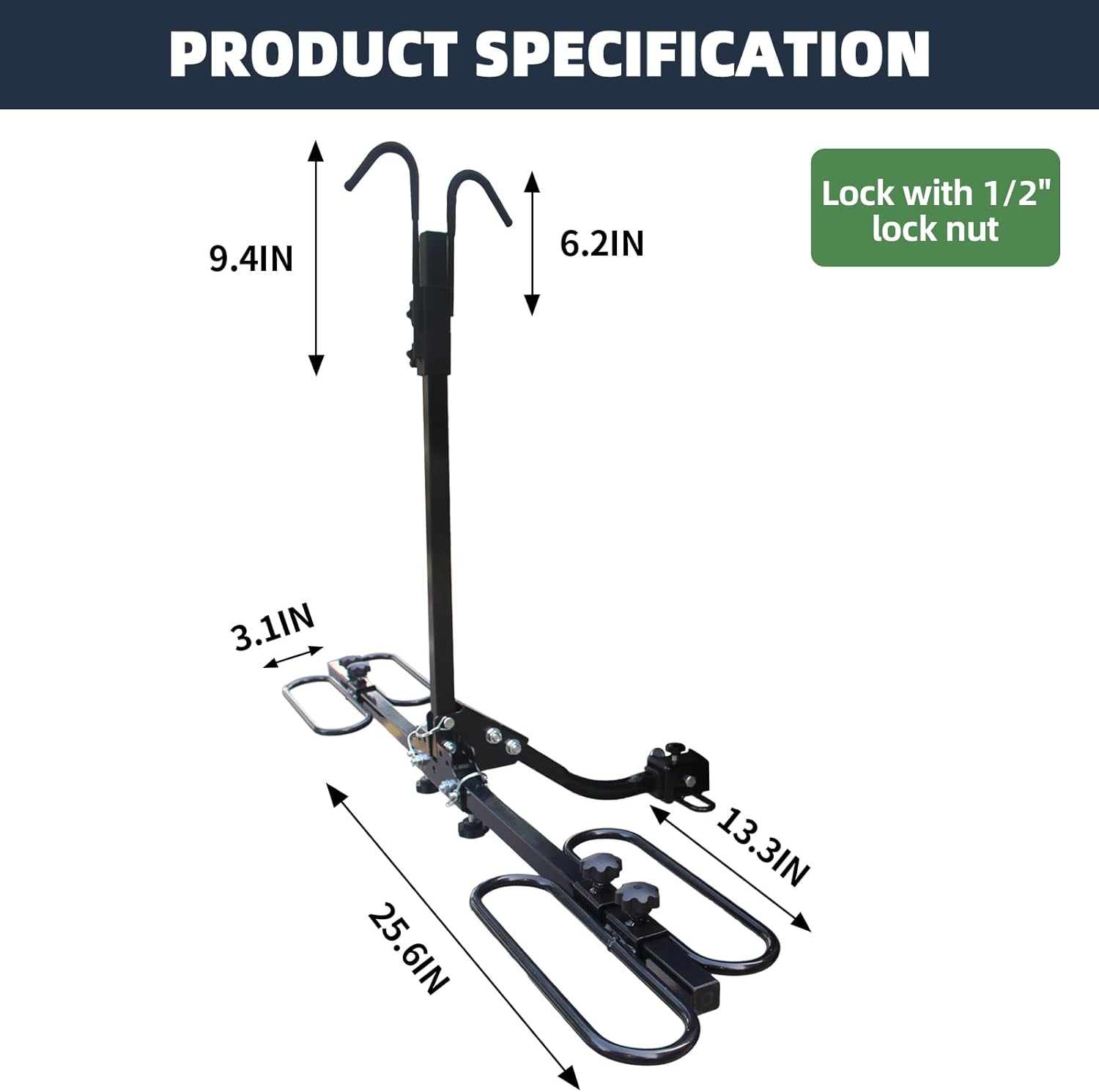 2-Bike Rack Platform Style for 2-inch Receiver Y977
