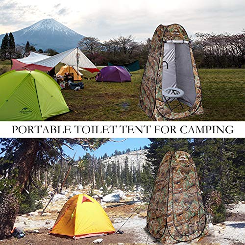 Privacy Tent Pop Up Shower Changing Toilet Tent Portable Camping Privacy Shelters Room 6.2 FT Tall with Carrying Bag X639156