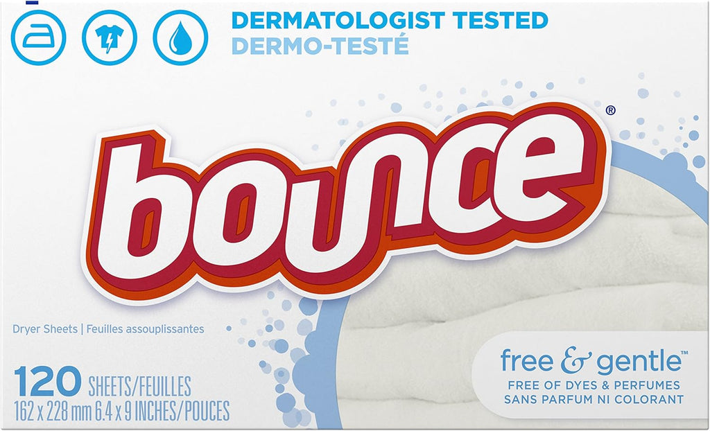 Free & Gentle Fabric Softener Dryer Sheets, 120 Count S48659