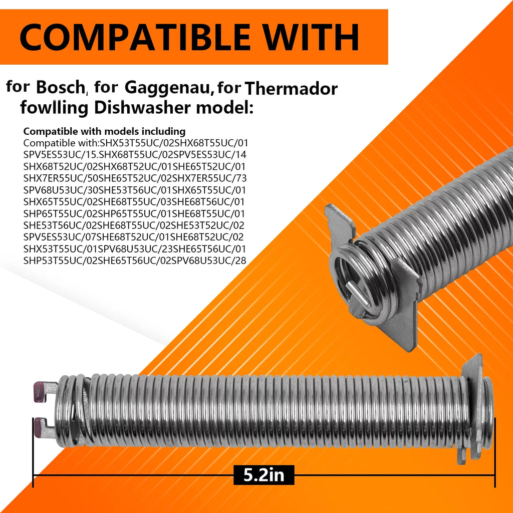 Replacement Dishwasher Door Spring Kit H729