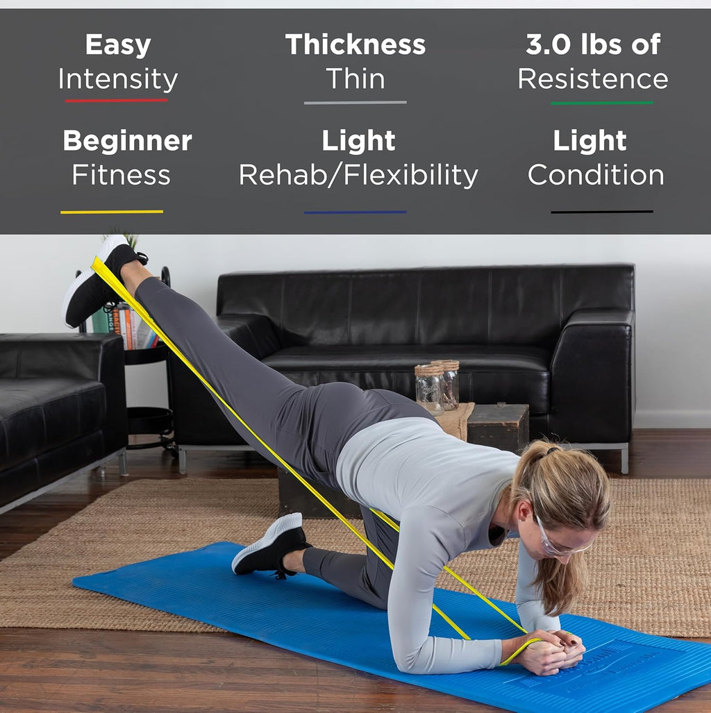 Yellow Red Green Non-Latex Resistance Bands Set D459