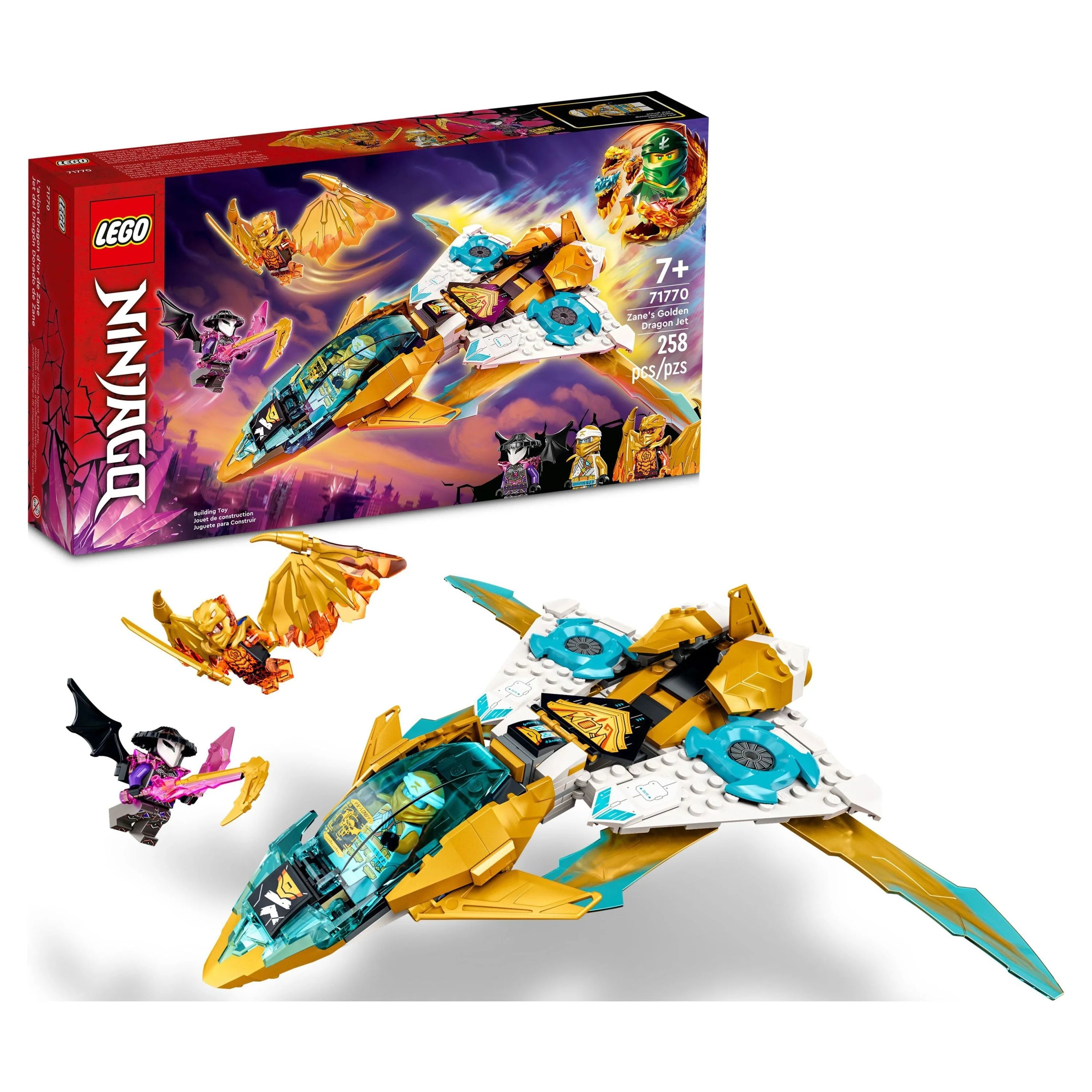 Zane's Golden Dragon Jet Toy Plane Set Z354