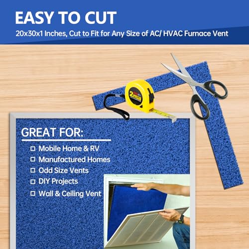 Reusable Air Filter 20x30x1, 2 Packs MERV 6 Electrostatic Washable Air Conditioner Filters F7529