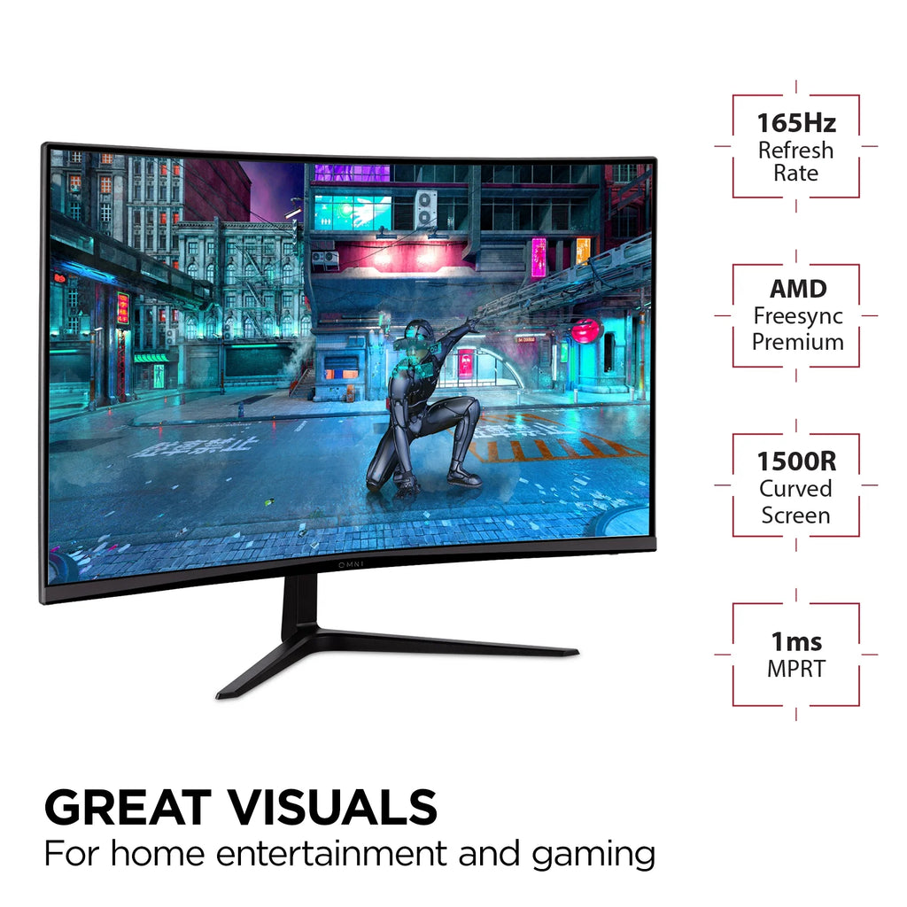 32 Inch Curved 1080p 165Hz Gaming Monitor N843863