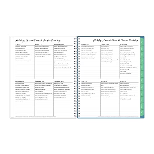 8.5" x 11" Wirebound Weekly and Monthly Lesson Planner U326575