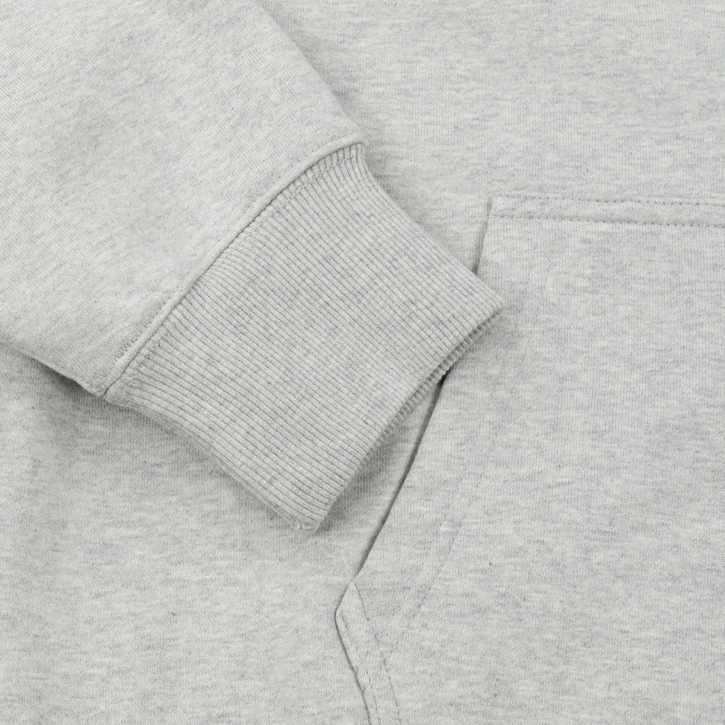 GA SIGNATURE ZIP-UP HOODIE - GREY