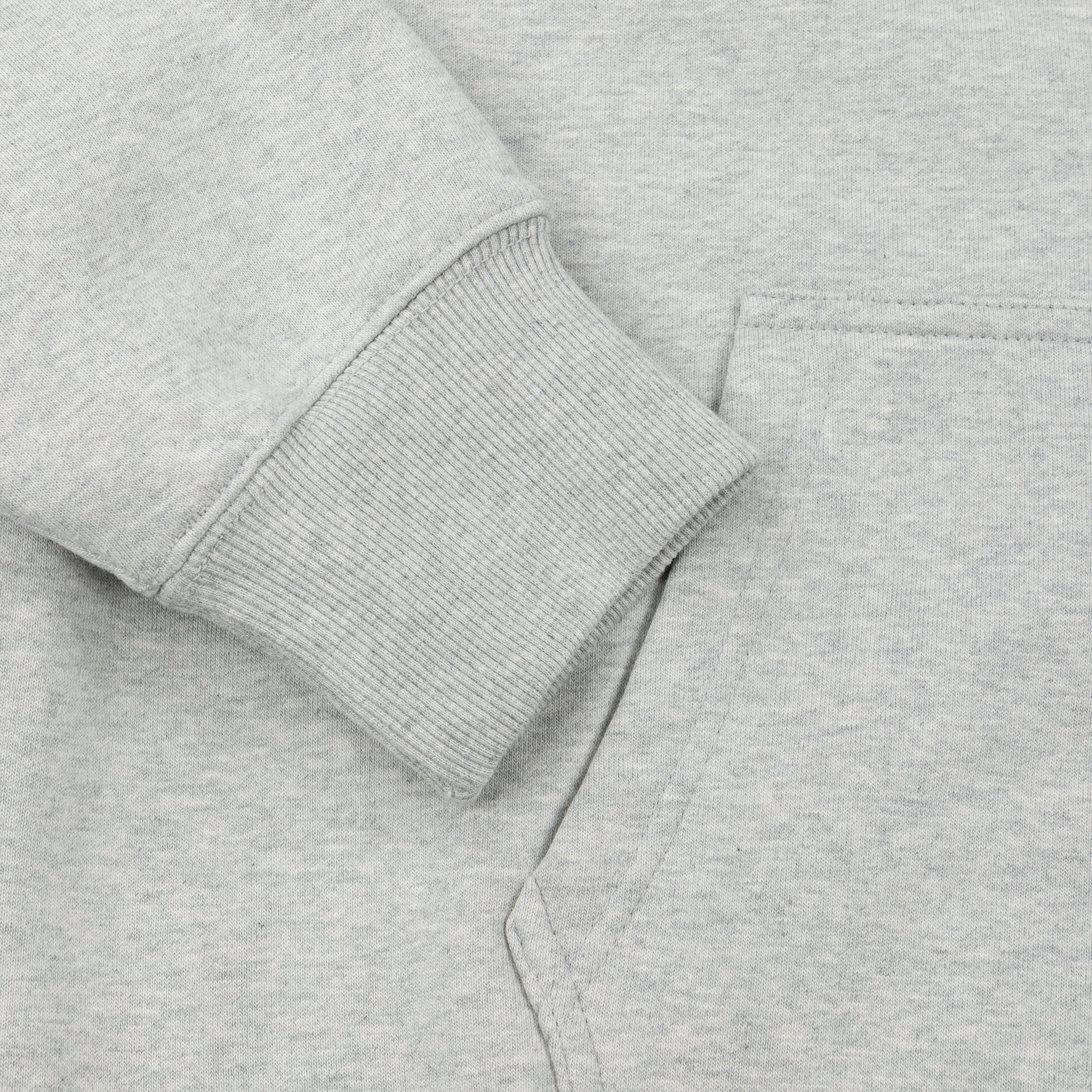 GA SIGNATURE ZIP-UP HOODIE - GREY