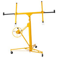 Drywall Lift Panel Hoist 150LBS with Adjustable Telescopic Arm & 3 Lockable Wheels P655