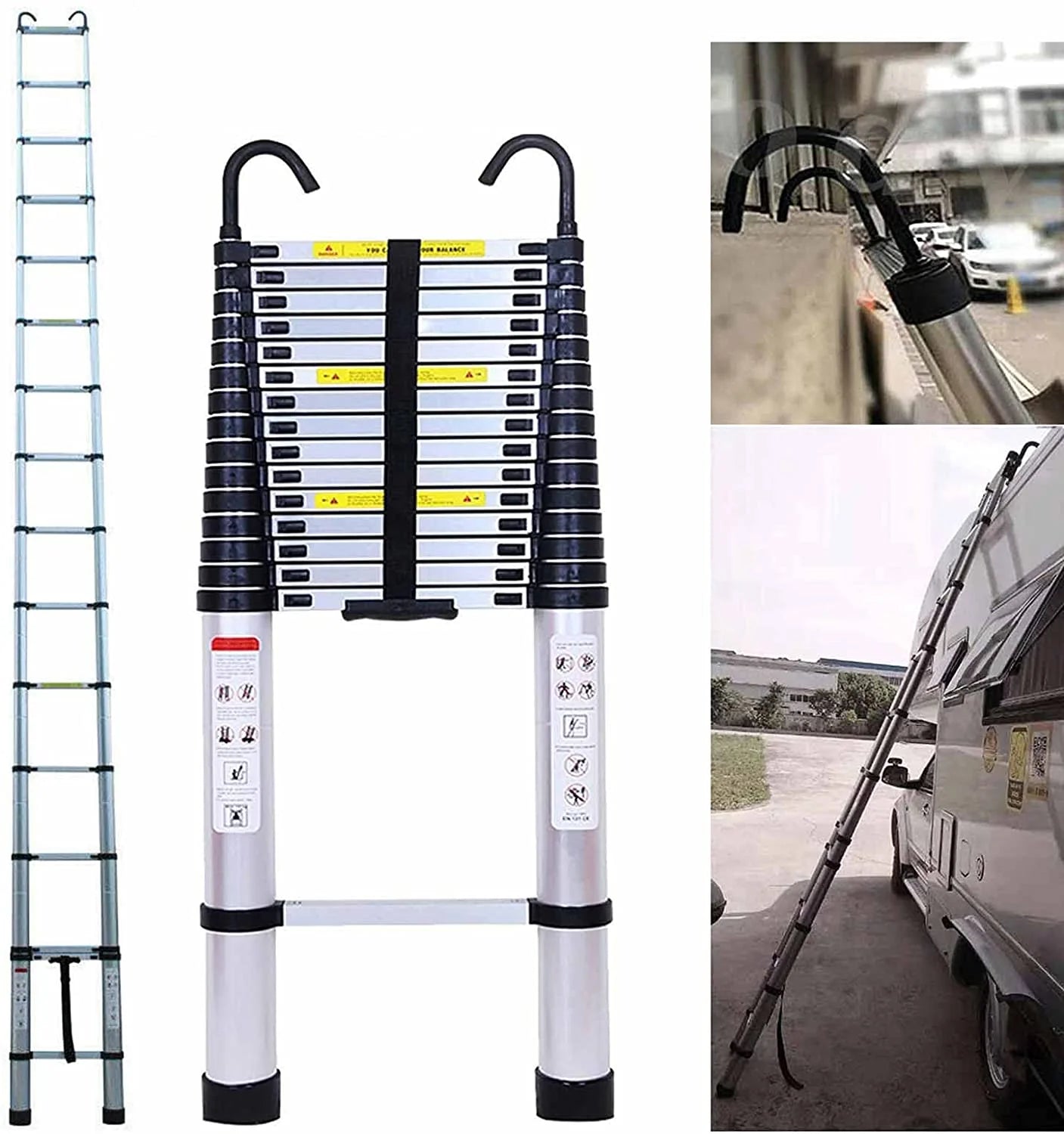 20.3ft Telescoping Ladder 330lbs Max Capacity O5361