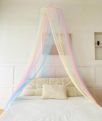 White Dome Mosquito Net Bed Canopy for King Full Queen Size C75119