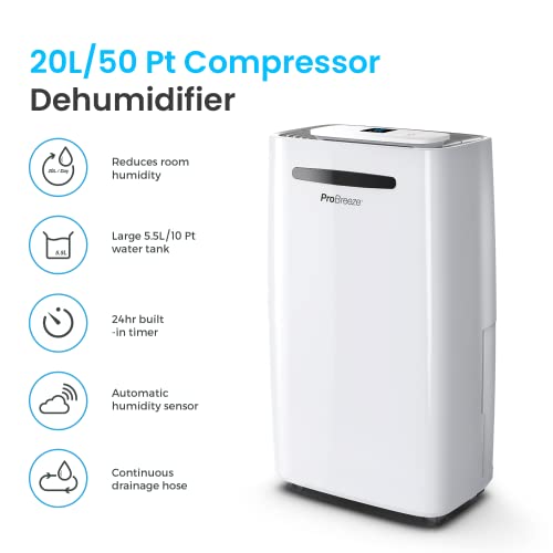 Compact Electric Mini Dehumidifier, 2200 Cubic Feet D712900