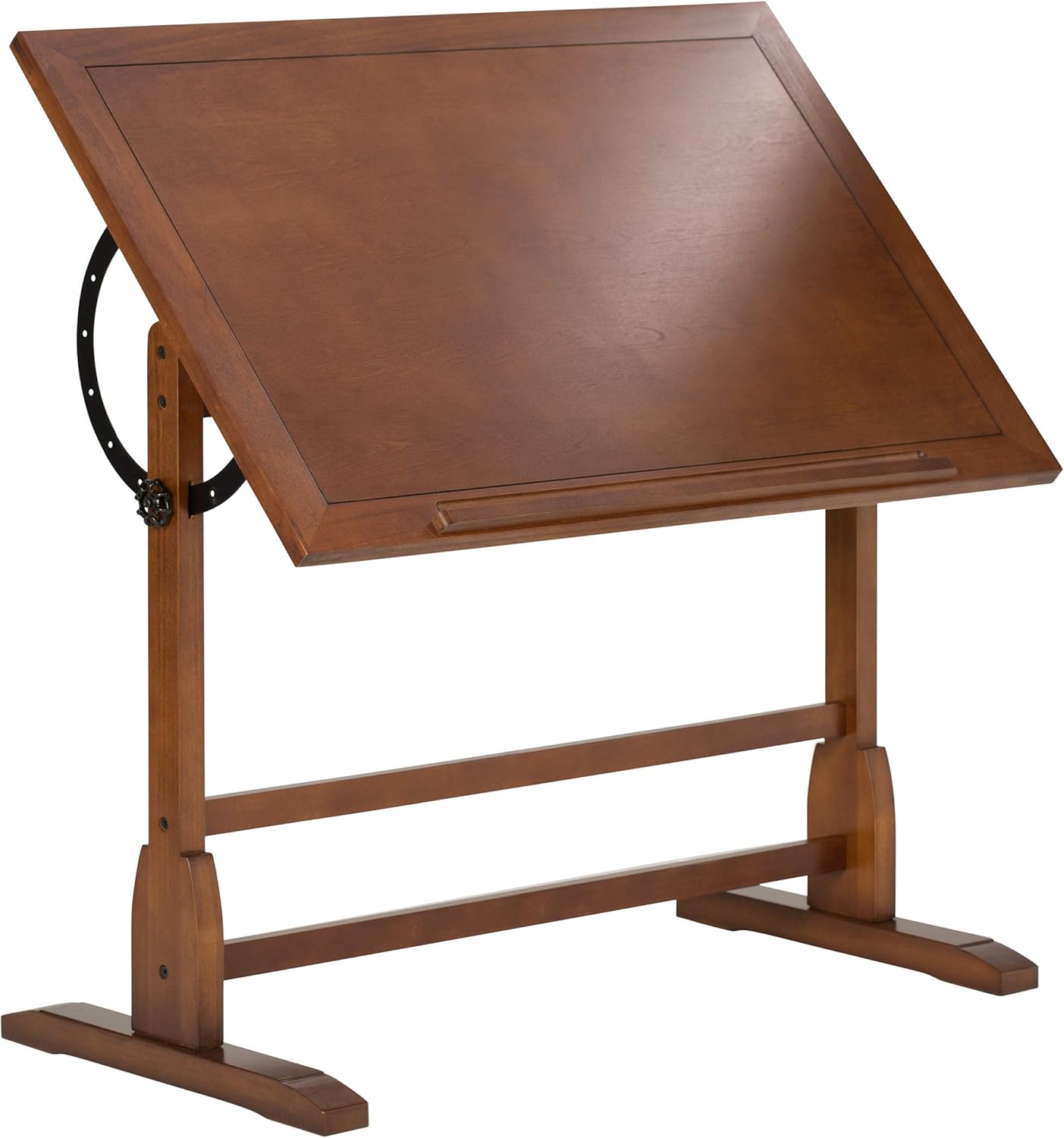 Antique Design Solid Wood Drafting Table with Adjustable Work Surface K20711
