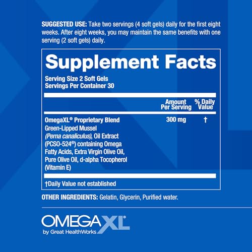 60 Count Green Lipped Mussel Oil Soft Gel Supplement E113