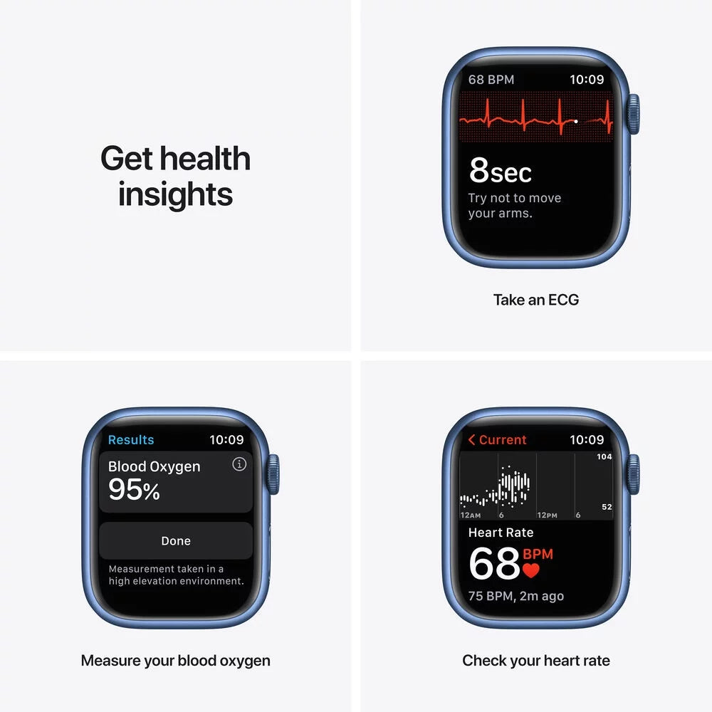 41mm Blue Aluminum Case Apple Watch Series 7 with Sport Band D237