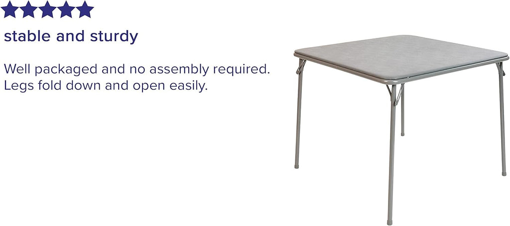 Gray Square Folding Card Table H593716