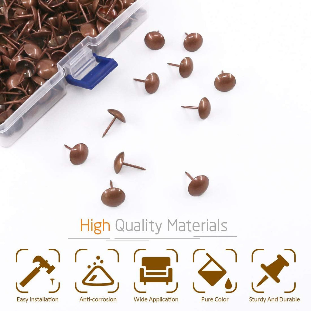300Pcs 9/16'' Antique Upholstery Decorative Tacks Red Copper J727240
