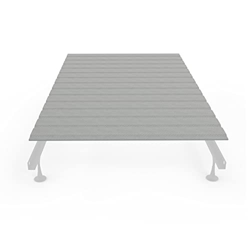 0.75-Inch Heavy Duty Vertical Wooden Bunkie Board/Bed Slats with Cover, Twin XL, Grey K4178