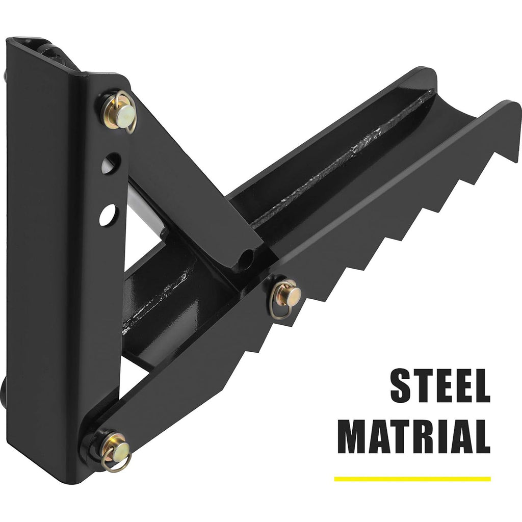 24 Backhoe Thumb, 1/2 Steel Thickness Black Steel Weld On Thumb Attachments with 12mm Bolt-On Design U741878