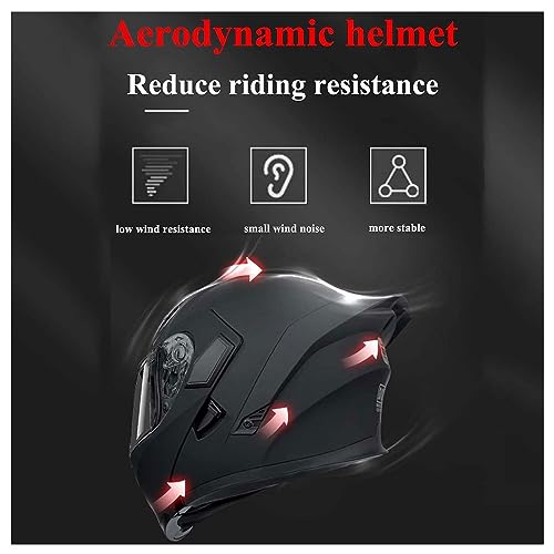 Flip up Front Motorcycle Helmet, Night Vision Modular Integrated Helmet, Lightweight Helmet T979627