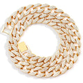 Gold Cuban Link Necklace 15mm E365138
