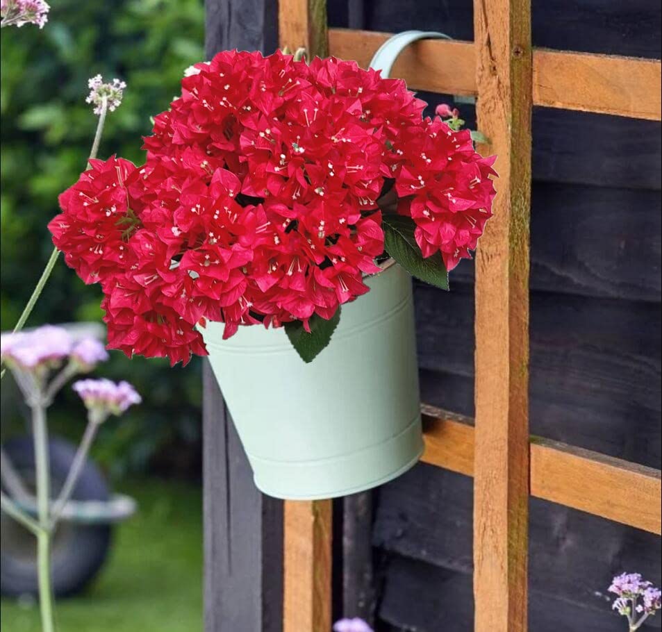 Set of 4 Artificial Bougainvillea Silk Flowers Bouquet (Fuchsia) F677