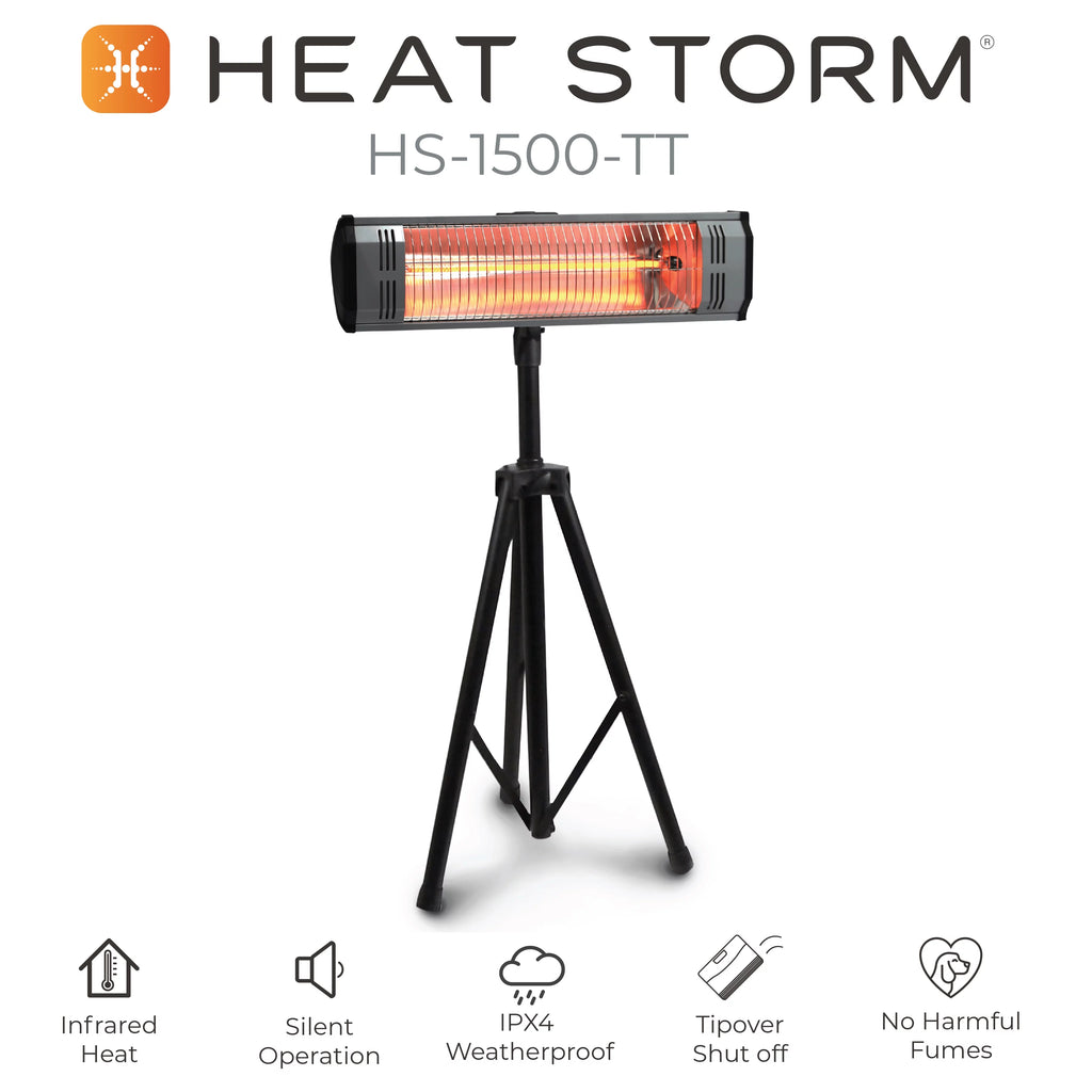 1500 Watt Electric Outdoor Heater with Tripod G27384